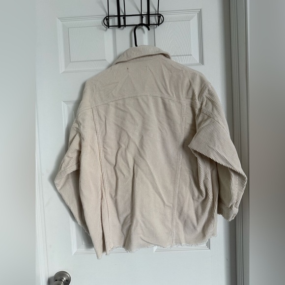 Zara Oversized Corduroy Shacket Jacket Size XS. Rough Hem. - Picture 5 of 9